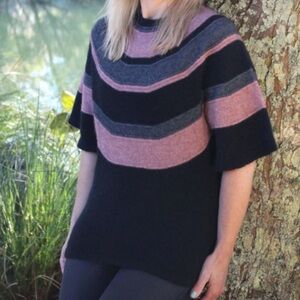 Zinity New Zealand Possum Merino Parachute Jumper sweater top poncho XL